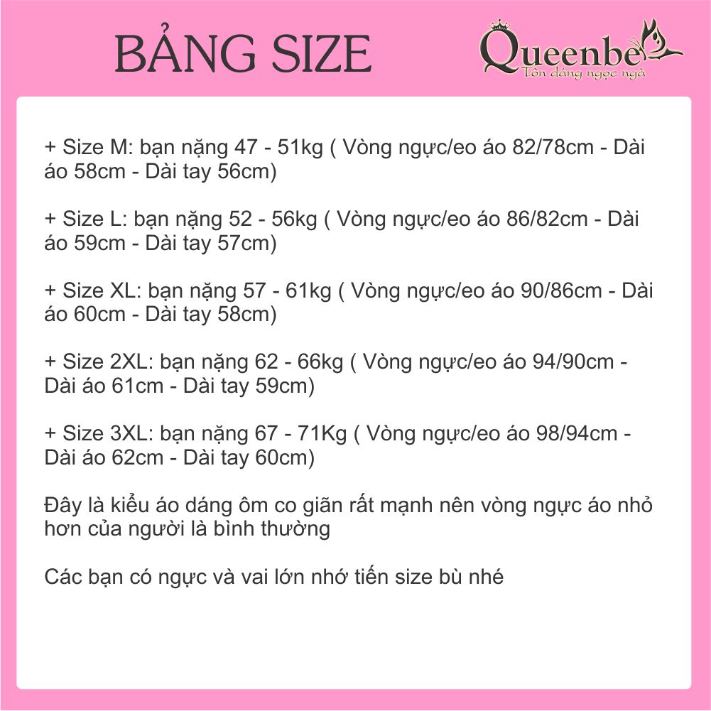 Áo thun nữ dài tay phối ren lưới có big size Queenbe GLA129