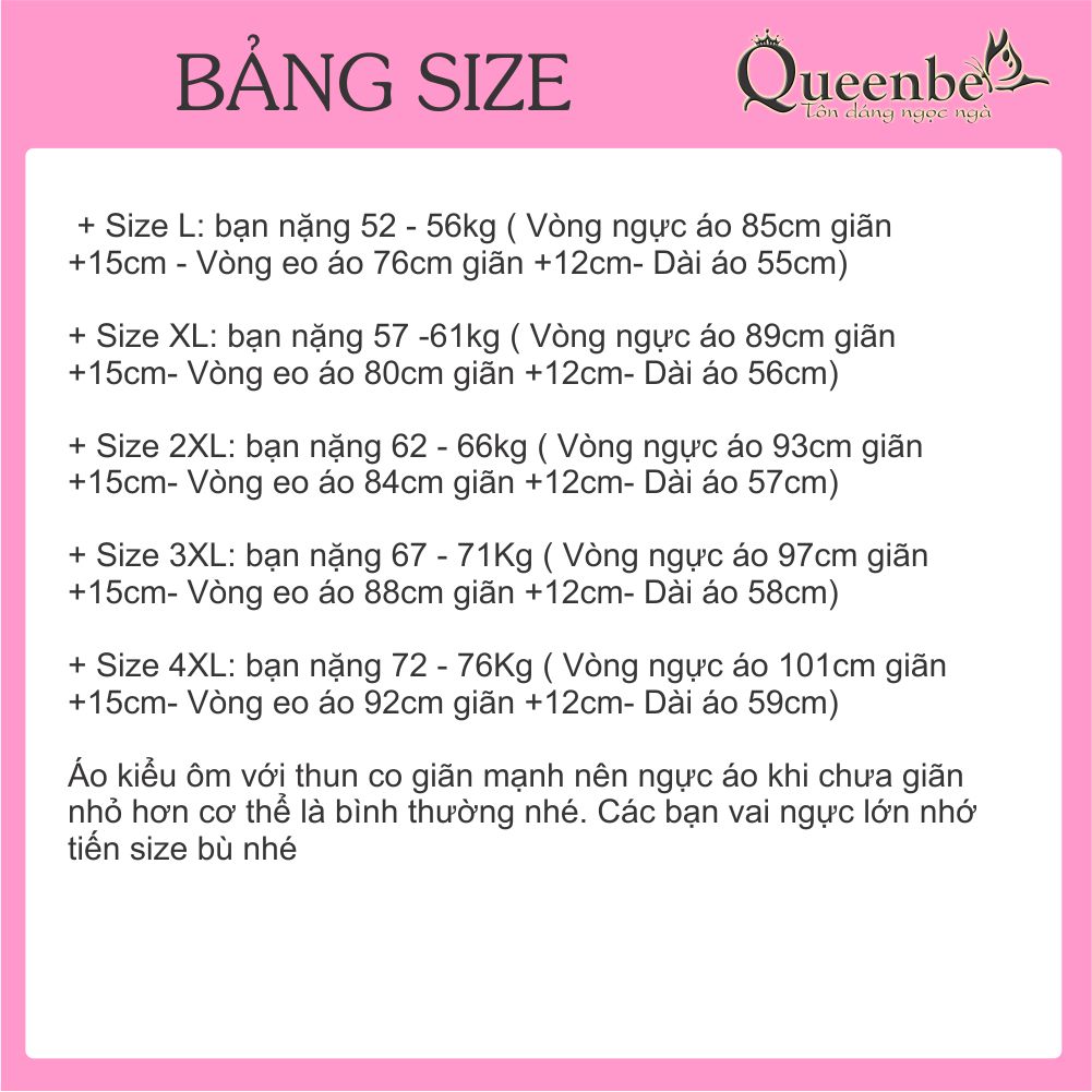 Áo thun nữ đính đá big size ngắn tay có big size Queenbe GLA269