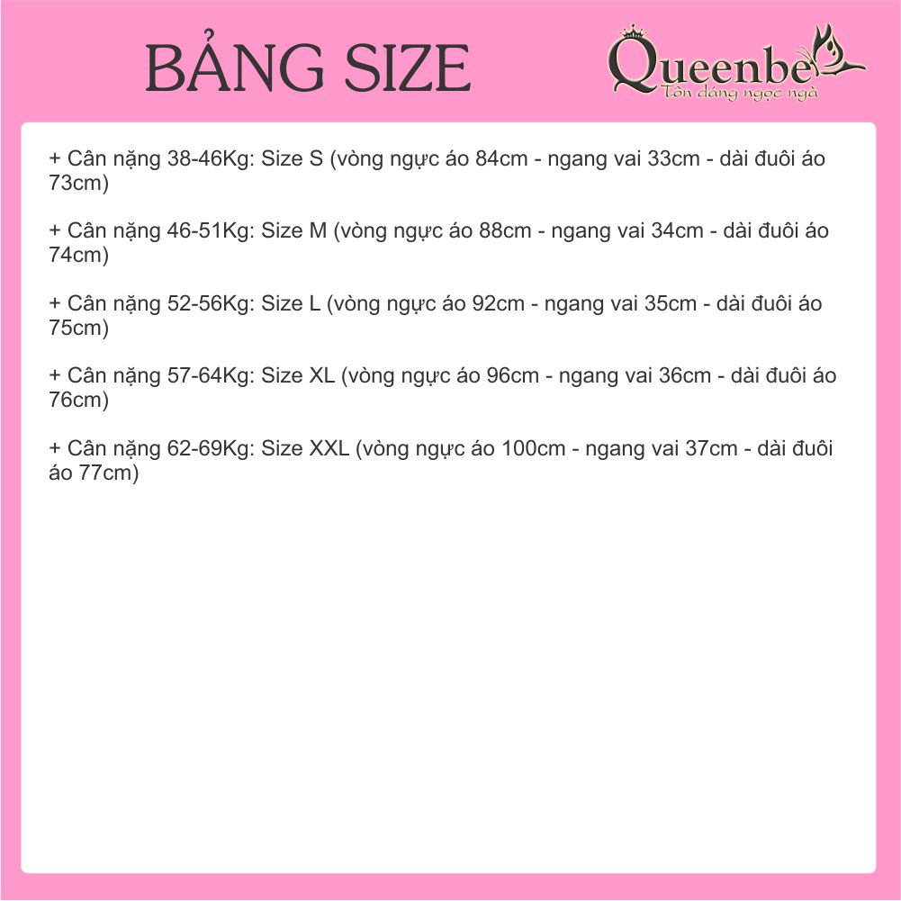 Áo voan kiểu nữ Hàn Quốc ngắn tay dáng dài Queenbe GLA001 voan hai lớp lãng mạn