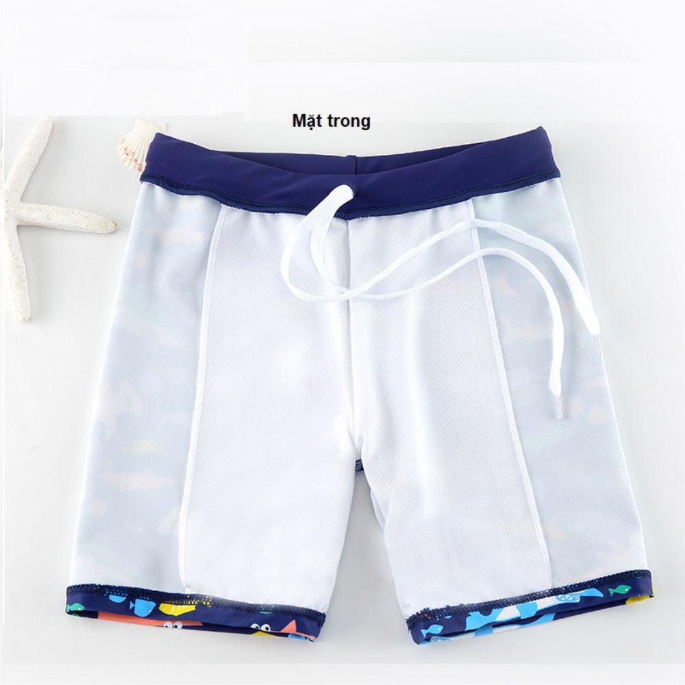 Bộ bơi bé trai 3 mảnh Baby Shark Trustmen GLSWIM099 vải thun Lycra cao cấp, mềm mịn, ít thấm, mau khô