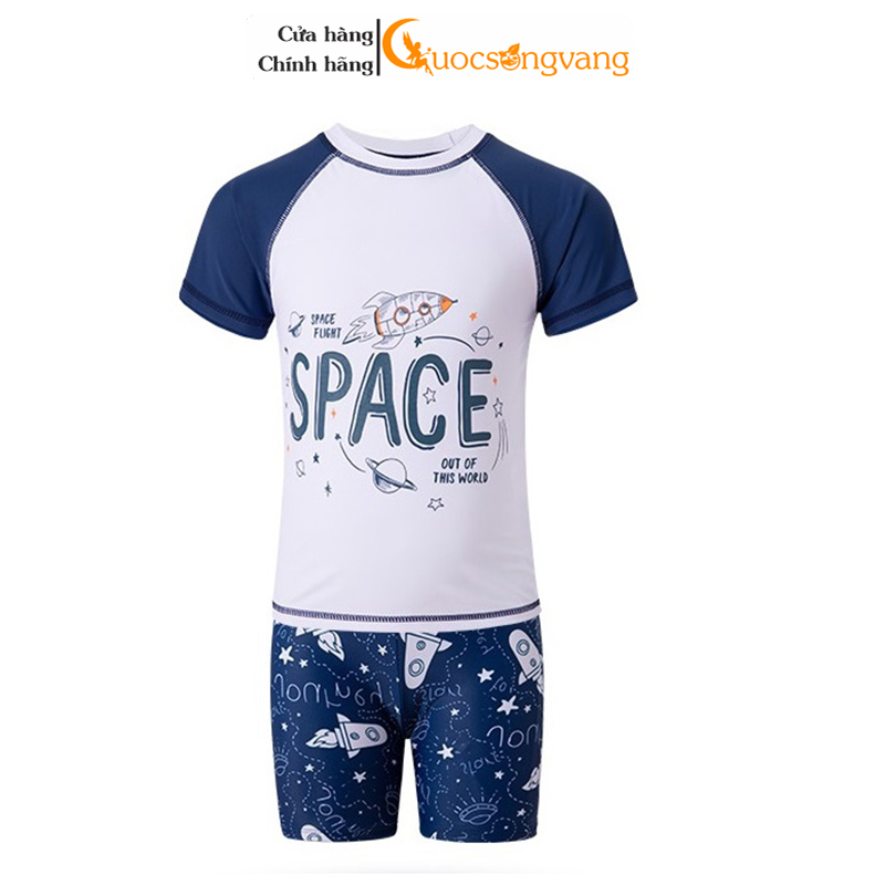 Bộ đồ bơi bé trao cá mập Cuocsongvang GLSWIM098 vải thun Lycra mềm ít thấm hút, mau khô
