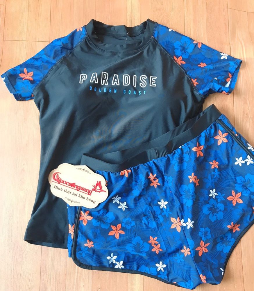 Bộ đồ bơi thể thao nữ big size Queenbe GLSWIM110 vải thun Lyca cao cấp co giãn mềm, ít thấm hút, mau khô