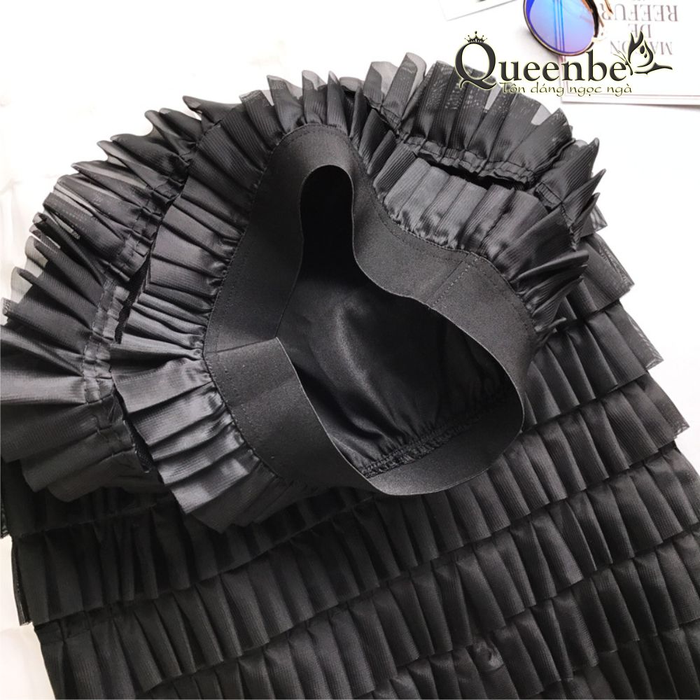 Chân váy xếp tầng midi Queenbe GLV107