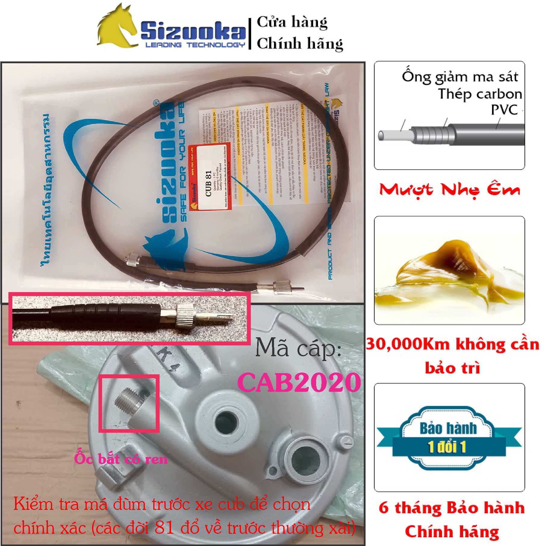 Dây Đồng hồ Cub 50 67 76 79 81 80 82 84 86 92 96 DD DH Nhật CAB2020