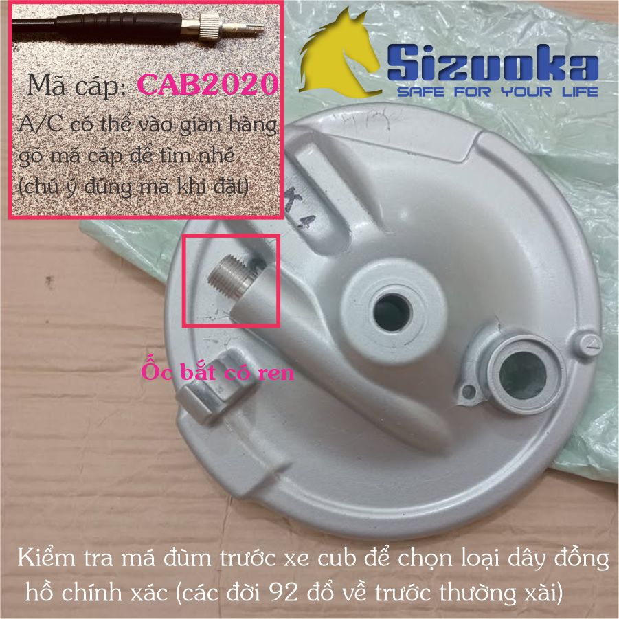 Dây Đồng hồ Cub 50 67 76 79 81 80 82 84 86 92 96 DD DH Nhật CAB2020