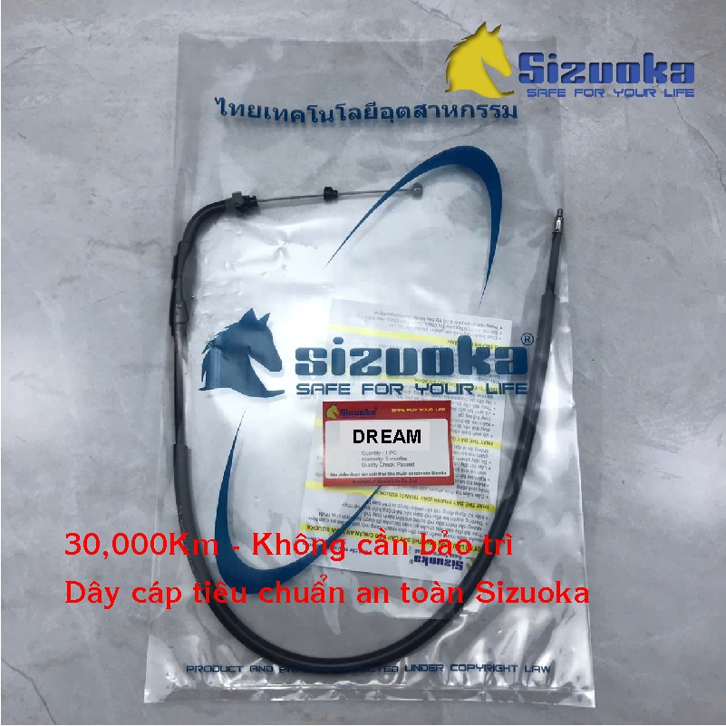 Dây ga Dream II, Dream lùn, Super Dream, Wave alpha 100cc, Wave 100S, Wave thái 100cc CAB1007