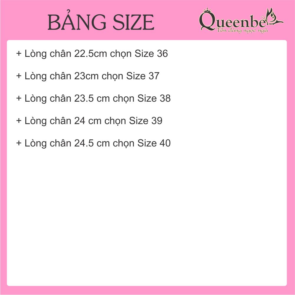 Dép nữ đi mưa quai chéo Queenbe GLD023 quai nhựa dẻo, đế êm chống trượt