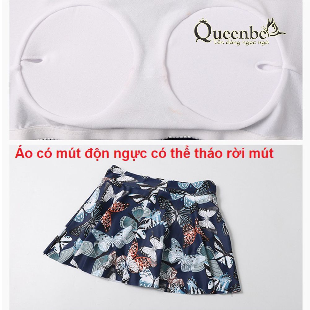 Đồ bơi ba mảnh đồ đi biển chống lạnh chống gió Queenbe GLSWIM104