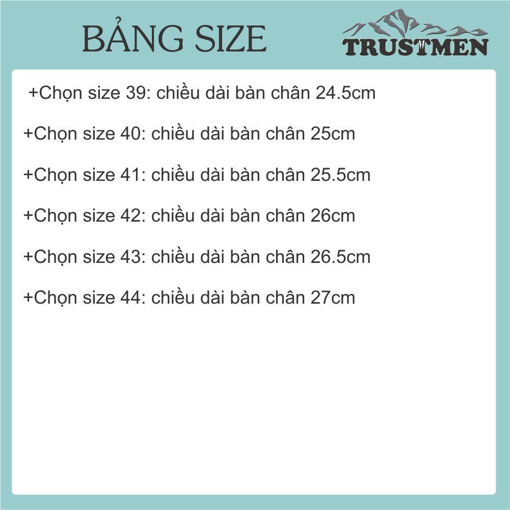 Giày thể thao nam buộc dây Trustmen GLG090 lưới mềm thoáng khí chống hôi, đế êm chống trượt