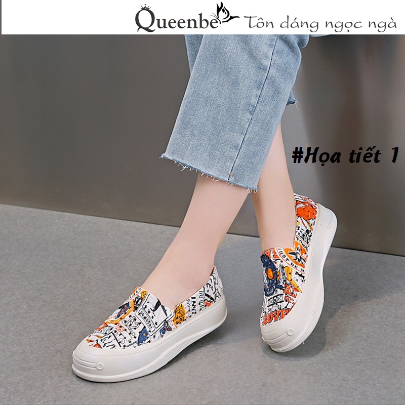 Phom nhỏ tiến 2 size - Giày nhựa dẻo phong cách nhật đúc liền đế chống va đập chống trượt Queenbe GLG128