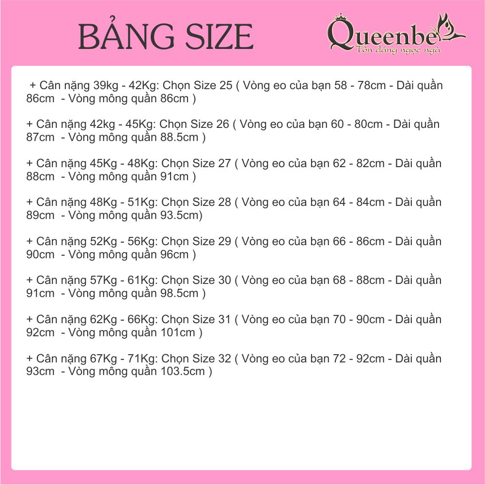 Quần Jean nữ ống đứng Queeenbe GLQ067 jean gốc sợi bông mềm, thoáng