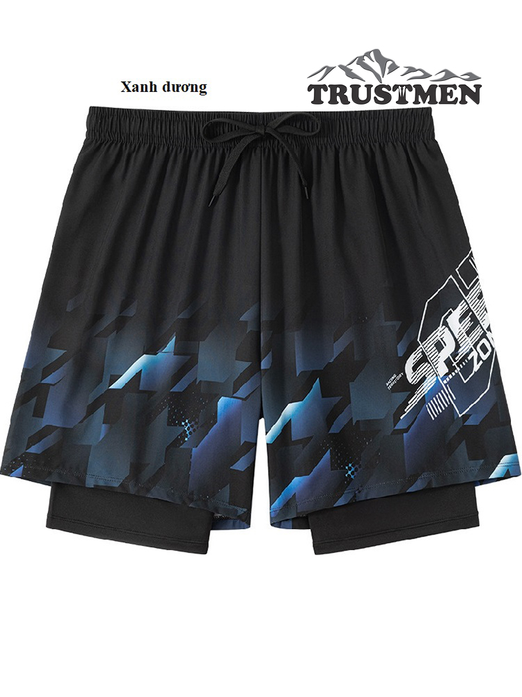 Quần bơi nam có xịp Trustmen GLSWIM114 vải ít thấm hút mau khô - bơi hoặc chơi thể thao