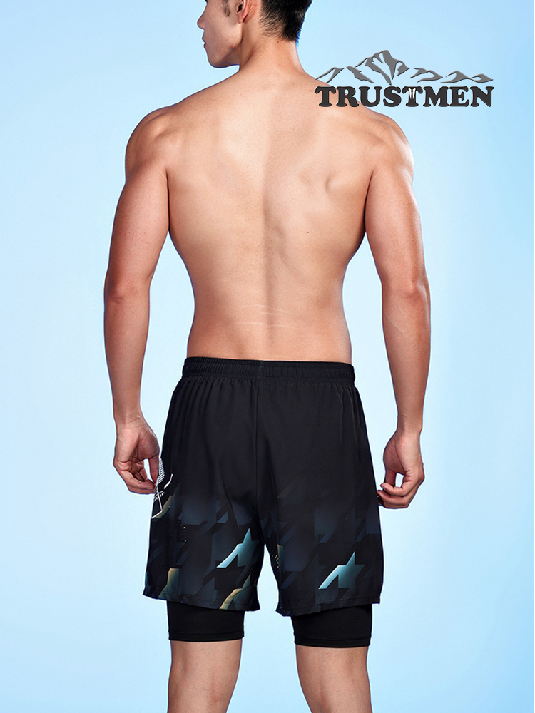 Quần bơi nam có xịp Trustmen GLSWIM114 vải ít thấm hút mau khô - bơi hoặc chơi thể thao