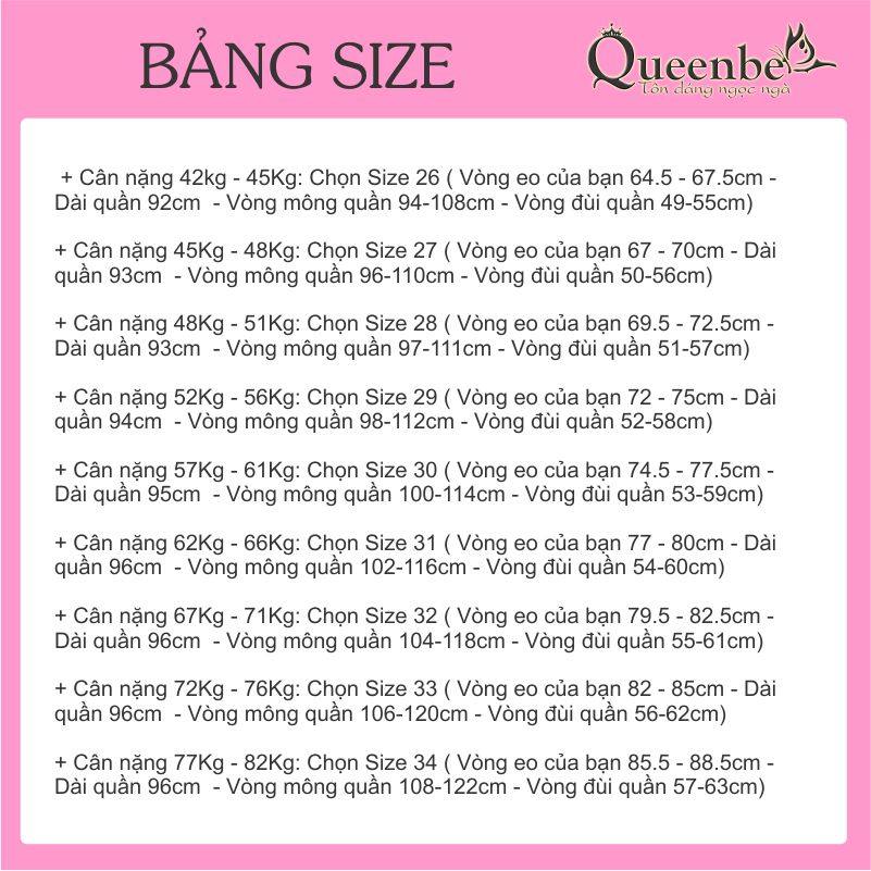 Quần jean harem lưng thun lưng cao Queenbe GLQ018 vải jean từ sợi bông