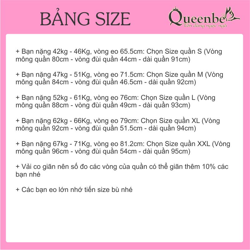 Quần jean lưng cao tôn dáng lót lông Queenbe GLQ173