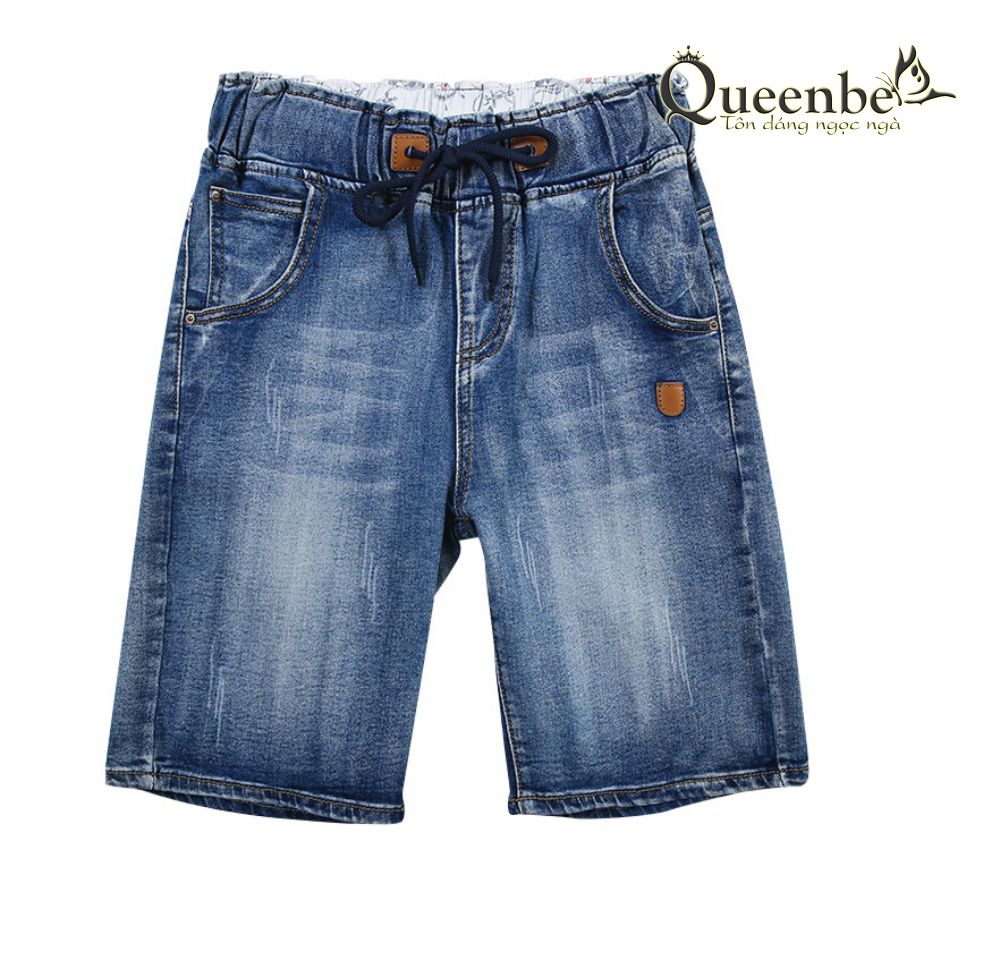 Quần jean lửng nữ lưng cao Queenbe GLQ129 Jean từ sợi bông mềm thoáng