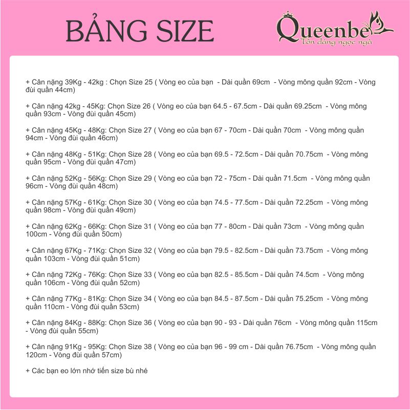 Quần jean lửng nữ lưng thun lưng cao có big size Queenbe GLQ028 vải jean cotton mềm co giãn, thông thoáng, thấm hút tốt