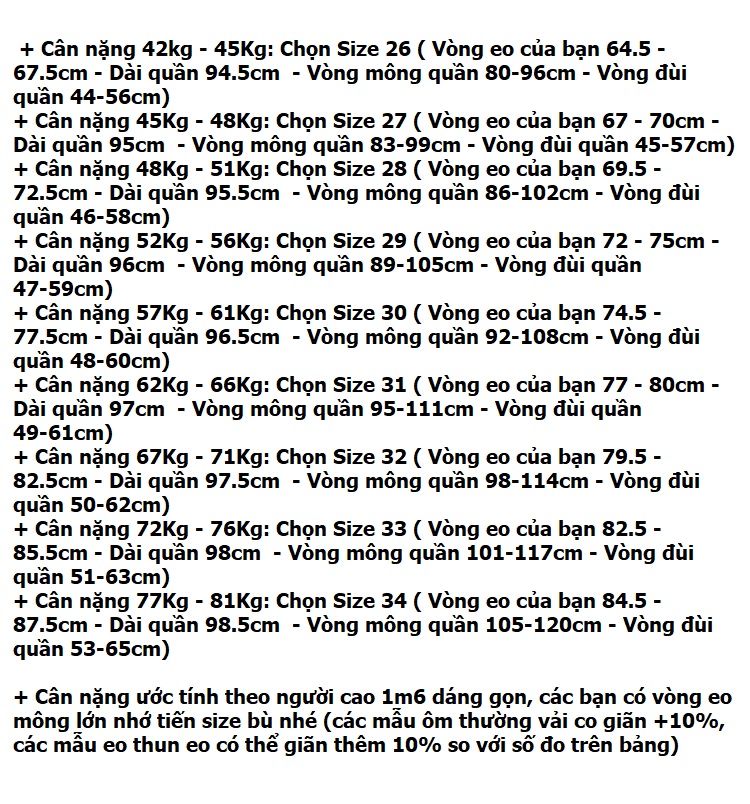 Quần jean nữ lưng cao lưng thun bản lớn có big size Queenbe GLQ160 vải jean cotton co giãn