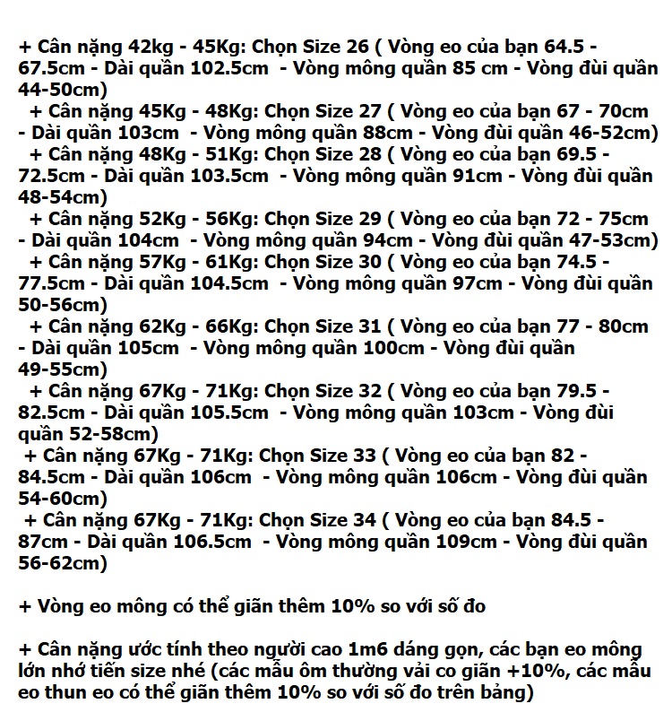 Quần jean nữ lưng thun lưng cao dáng ôm ống loe có big size Queenbe GLQ167 vải jean cotton co giãn