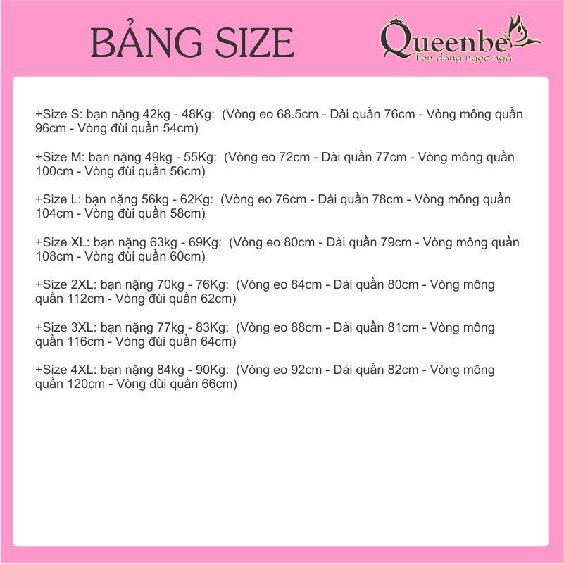 Quần jean phong cách nhật chất denim big size ống lỡ có big size Queenbe GLQ155