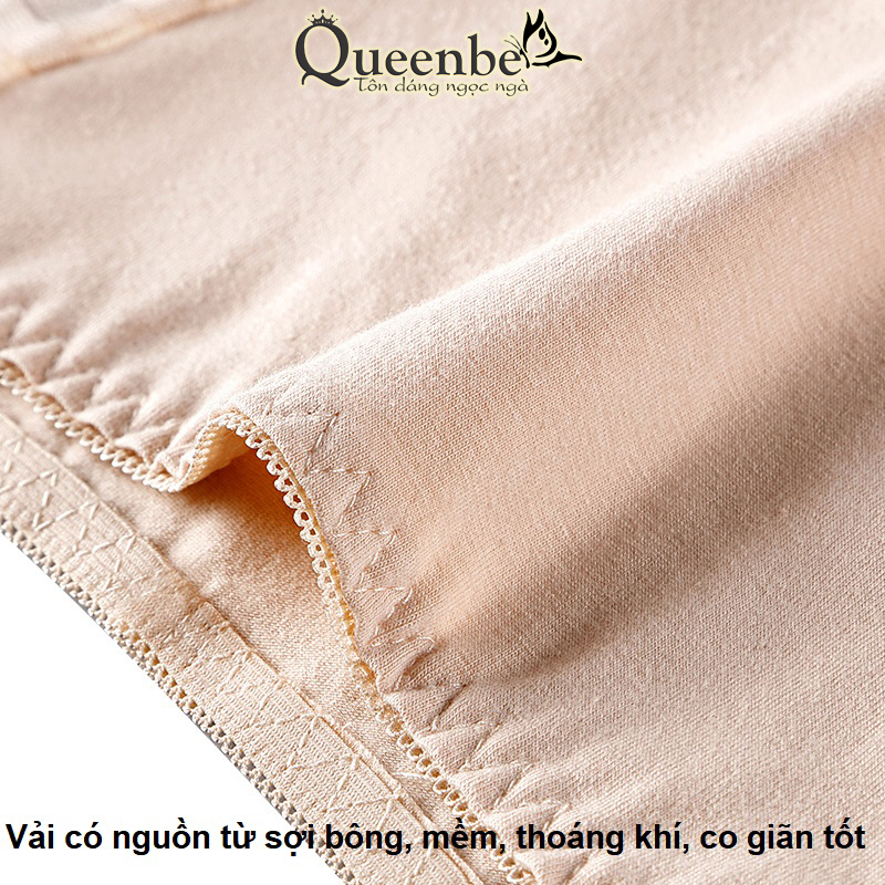 Quần lót nữ cotton phối lưới GLDL046 Queenbe phong cách sang trọng bí ẩn vải mềm mại siêu thoáng giã từ mồ hôi