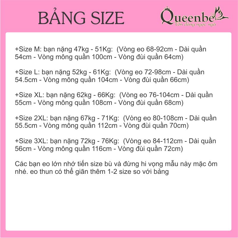 Quần lửng nữ jean lưng thun mài thêu Queenbe GLQ107