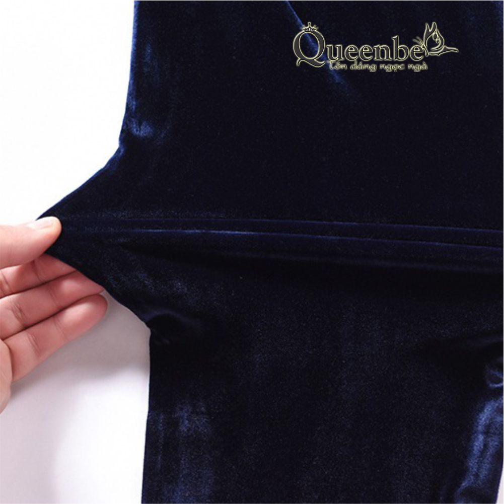 Quần nhung nữ kiểu harem thể thao mềm mượt có big size Queenbe GLQ101