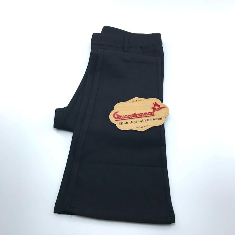 Quần nữ ống loe dáng ôm có big size Queenbe GLQ144 vải cotton co giãn 4 chiều, mềm mịn, thông thoáng
