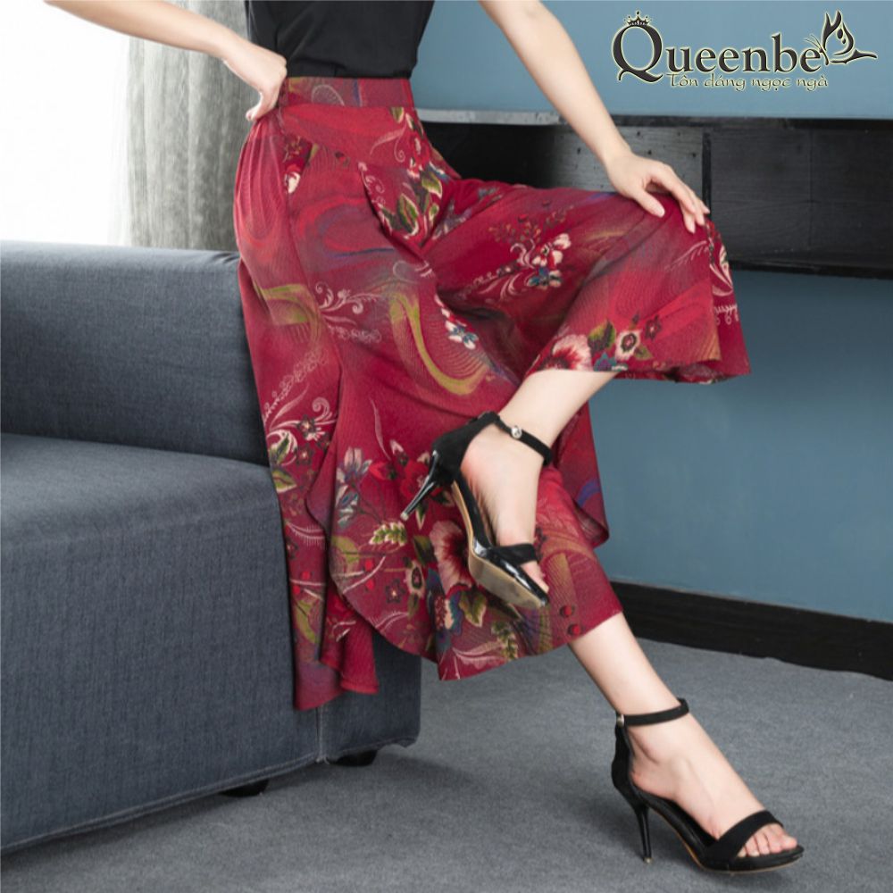 Quần ống rộng nữ quần cullottes lửng GLQ153