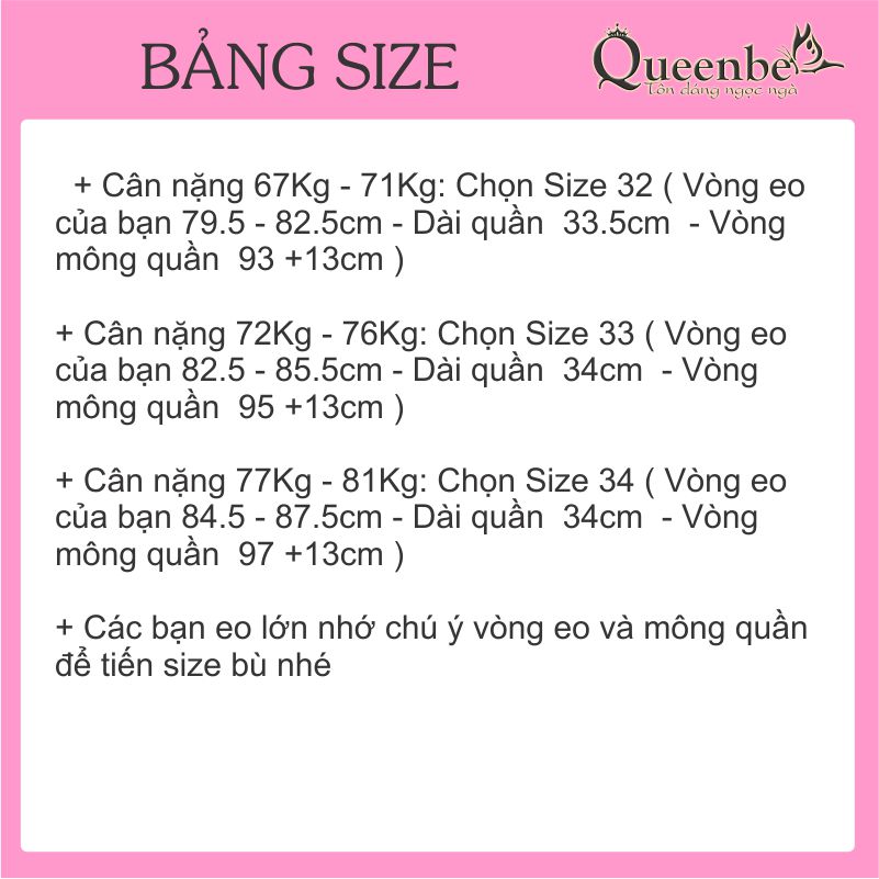 Quần short jean nữ big size co giãn lưng cao nhiều nút Queenbe GLQ031 jean sợi bông mềm co giãn