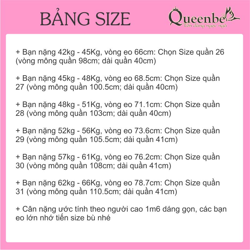 Quần short jean nữ lưng thun lưng cao Queenbe GLQ123