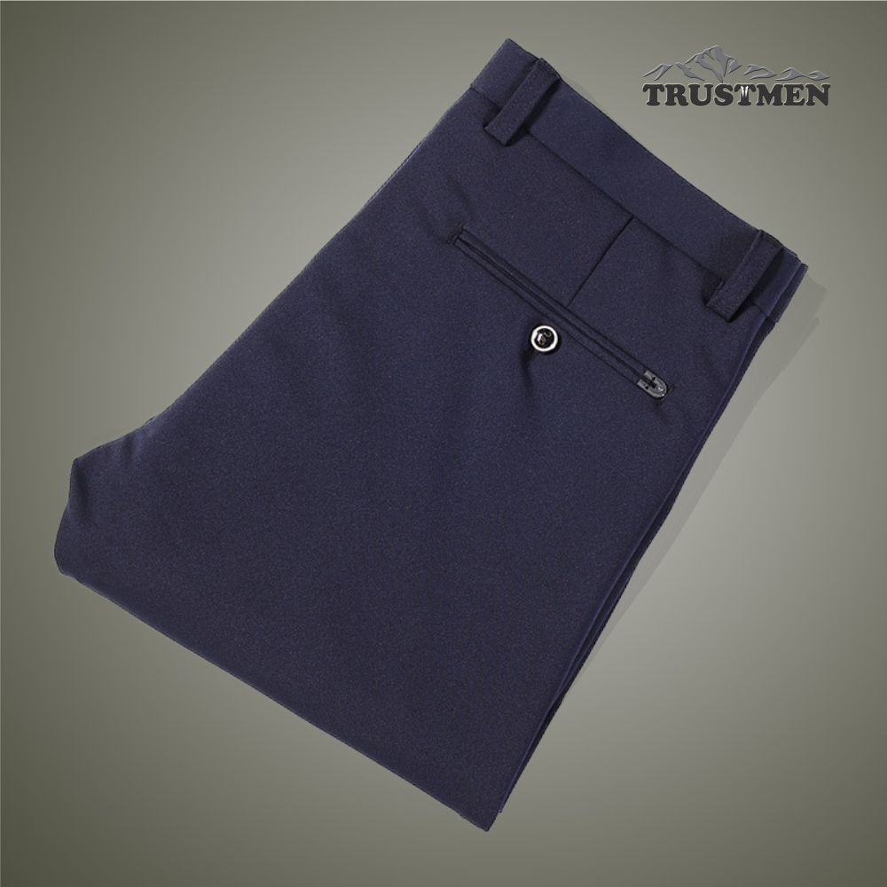 Quần tây nam dáng ôm nhẹ Trustmen GLQ137 vải cotton mềm thoáng và co giãn