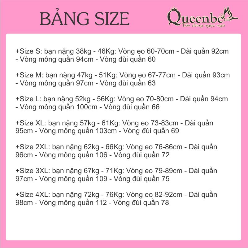 Quần thụng nữ lưng thun cá tính có big size Queenbe GLQ157 vải cotton co giãn