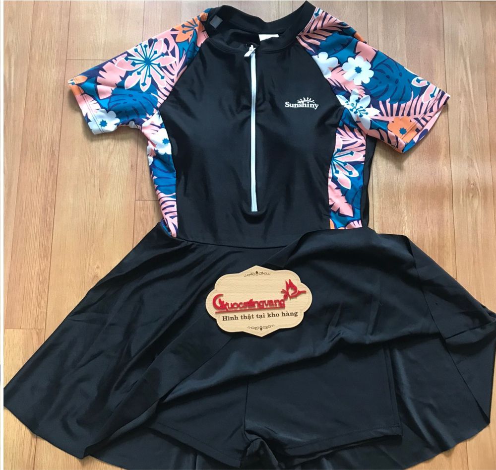 Váy bơi nữ một mảnh liền thân big size Queenbe GLSWIM106 vải thun Lycra cao cấp co giãn, ít thấm hút, nhanh khô, có mút độn ngực