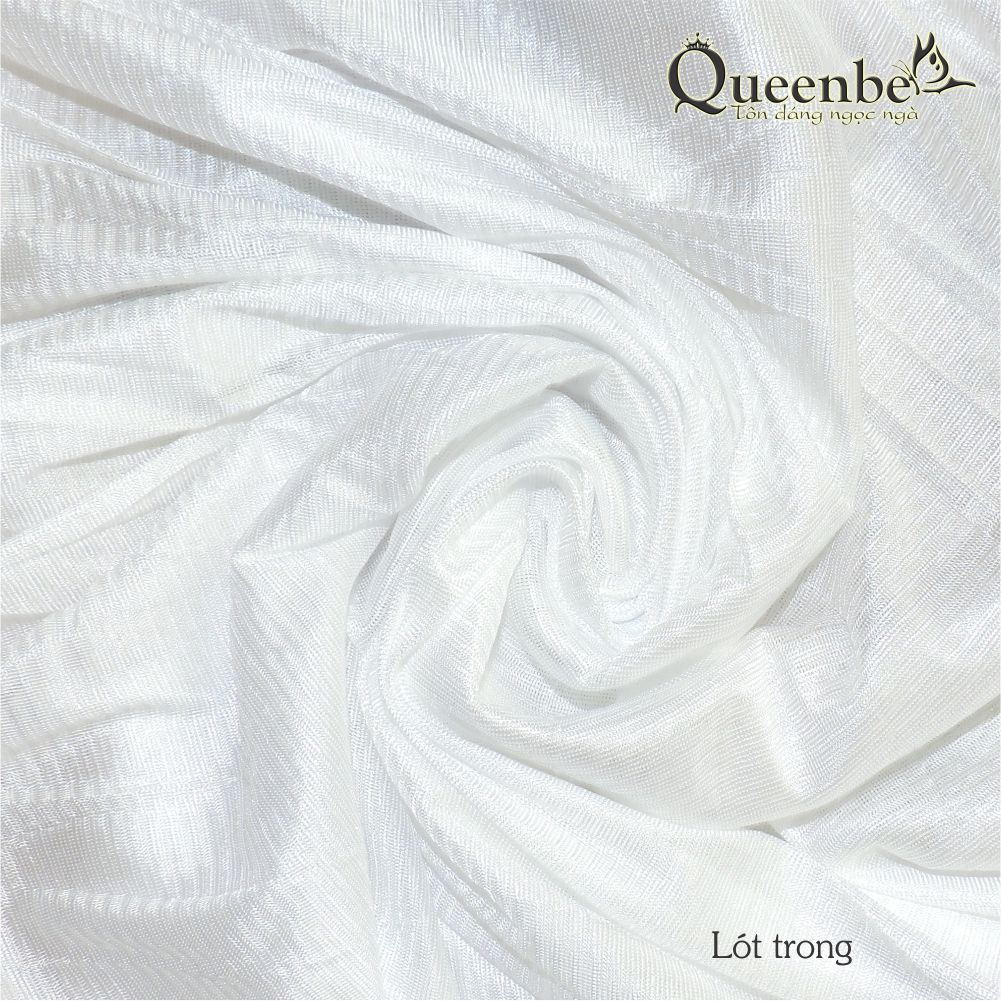 Váy đầm voan chấm bi thân áo hai lớp Queenbe GLV003