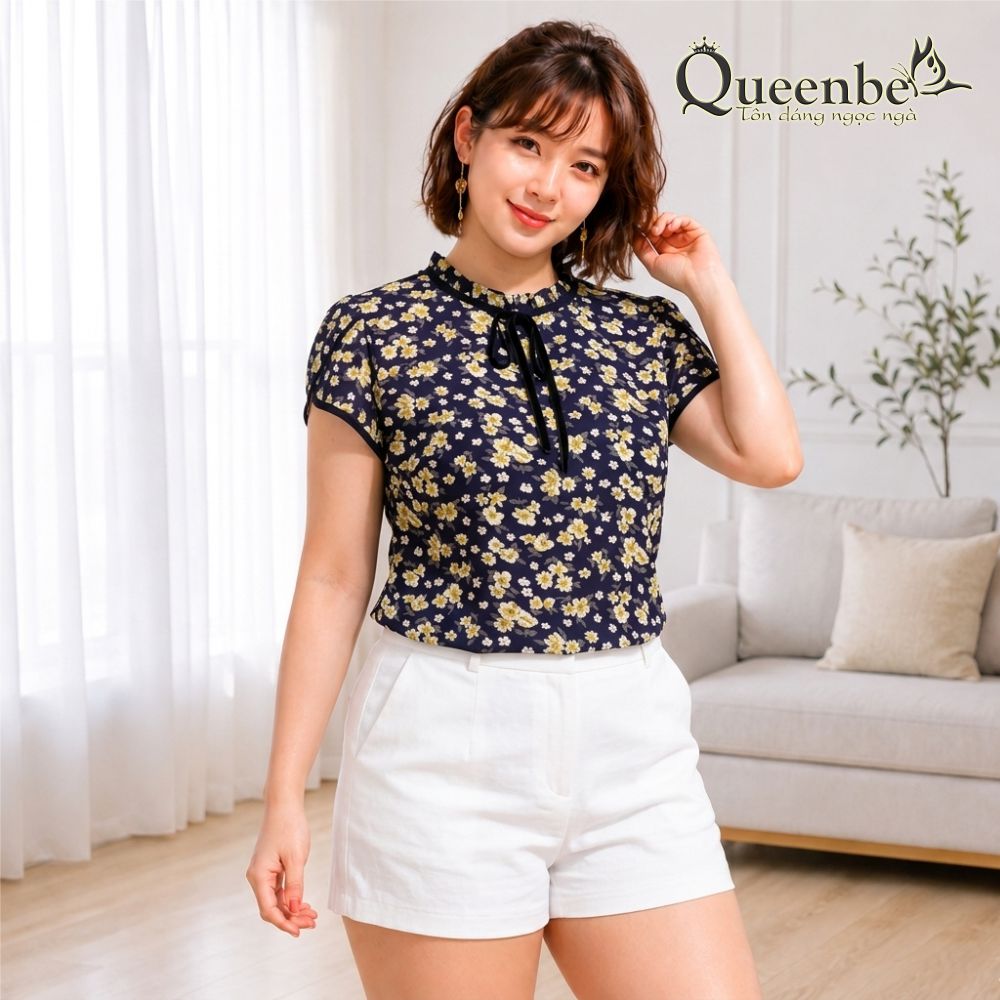Ao-so-mi-nu-ngan-tay-vai-voan-pha-bong-in-hoa-Queenbe-GLA164.jpg?v=1779954950