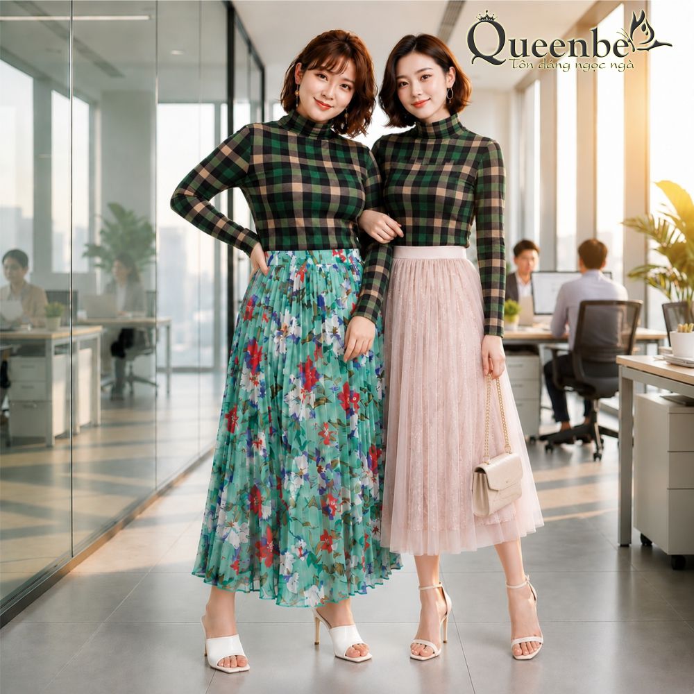Ao-thun-nu-co-lo-dai-tay-in-caro-Queenbe-GLA309-5.jpg?v=1779766951