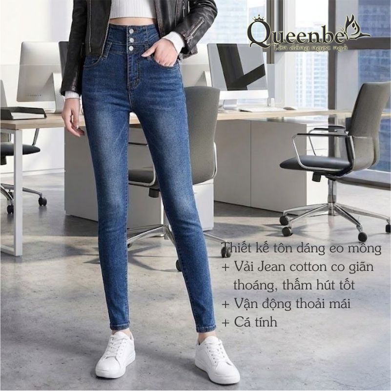 Quan-jean-nu-lung-cao-mau-xanh-dam-Queenbe-GLQ112-dang-om-vai-jean-cotton-co-gian-thong-thoang-khong-xu-khong-bai-14.jpg?v=1776483876