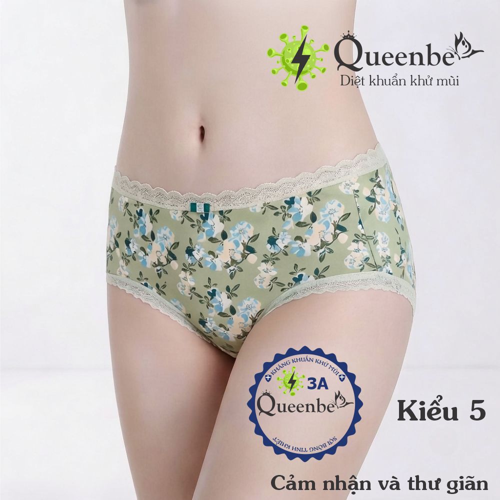 Quần lót nữ cotton tinh khiết Queenbe QBDL048 siêu nhẹ bằng sợi bông tinh khiết, thông thoáng, thấm hút mồ hôi. quần lót nữ đáy kháng khuẩn (11).jpg