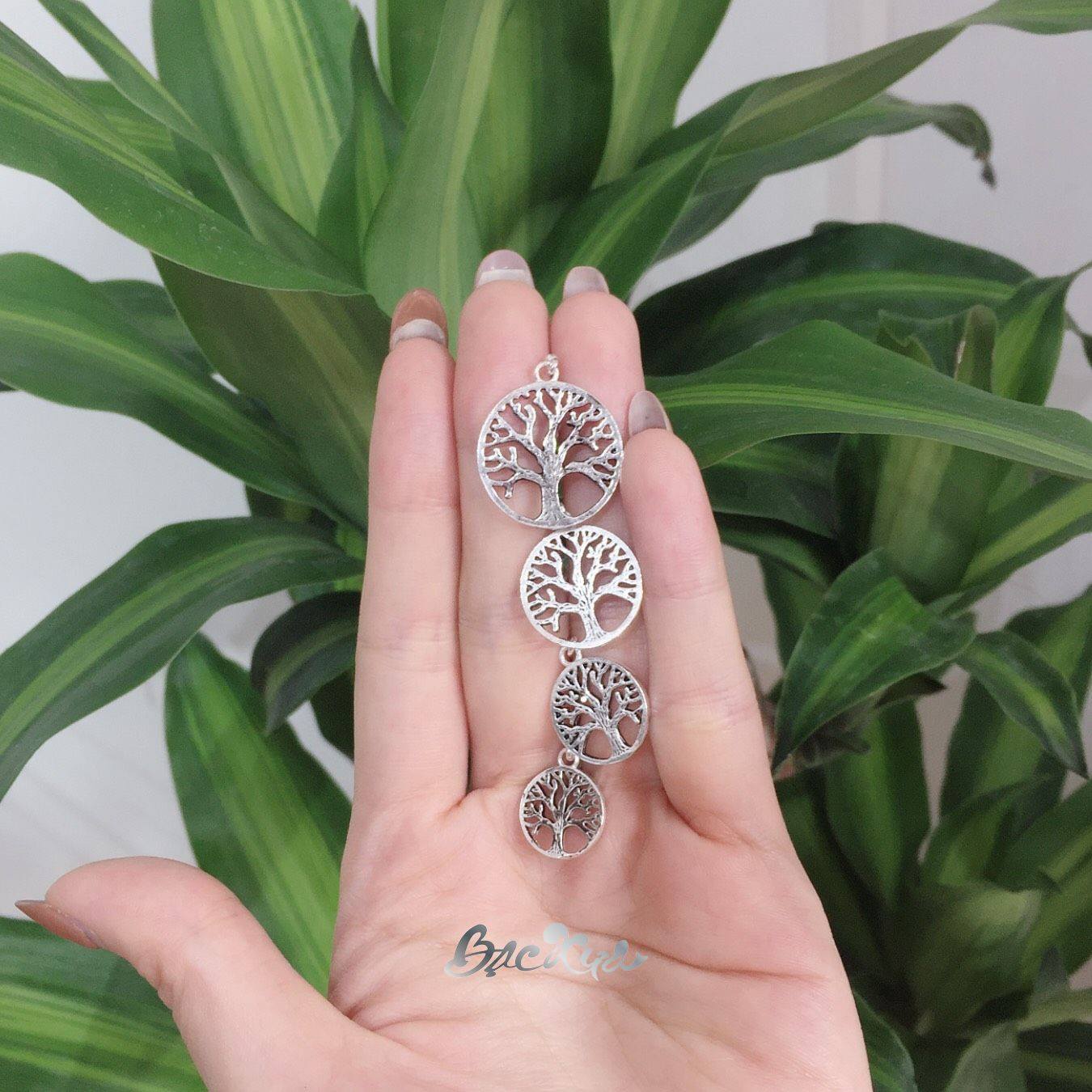 Mặt dây Tree of life size 1.3cm S990