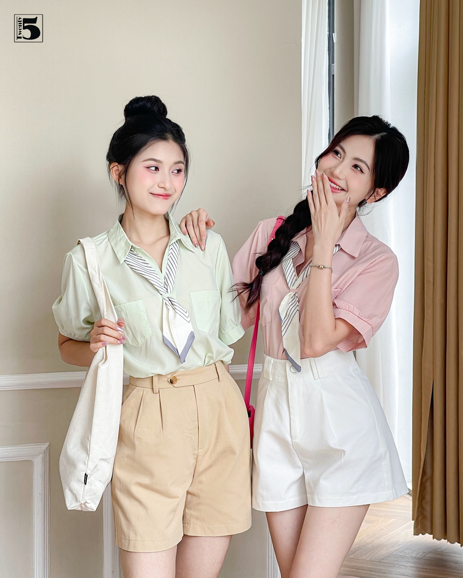 Áo sơ mi ngắn tay 4683 basic năng động trẻ trung hiện đại