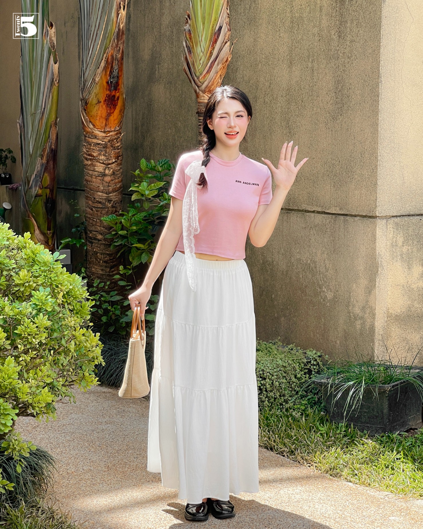 Chân váy dài vải 6670-239