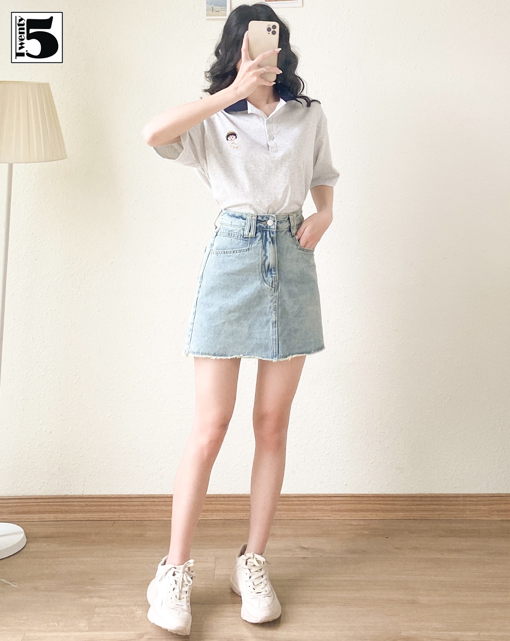 Chân váy ngắn jean 4637-285