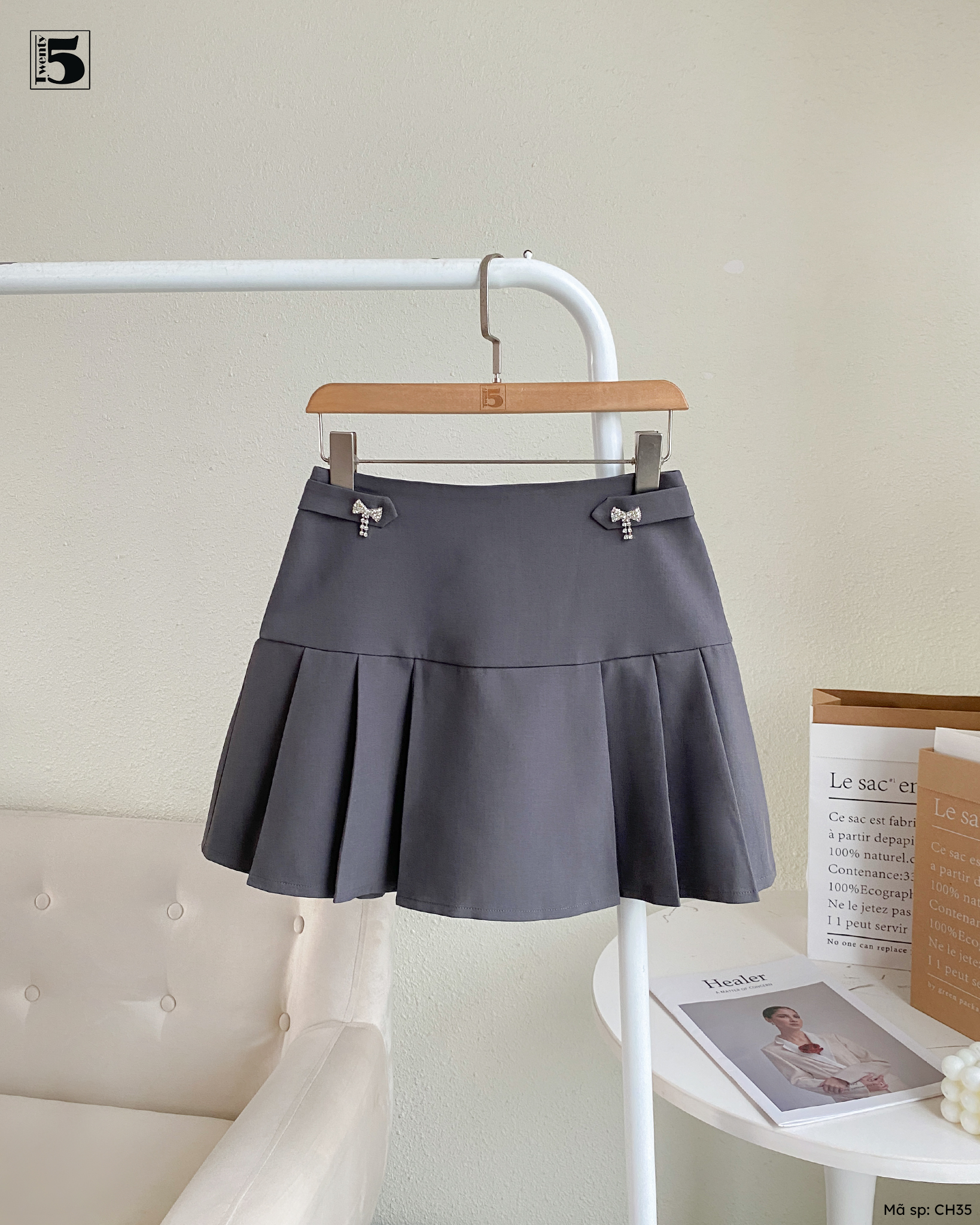 Chân váy ngắn vải CH35-379