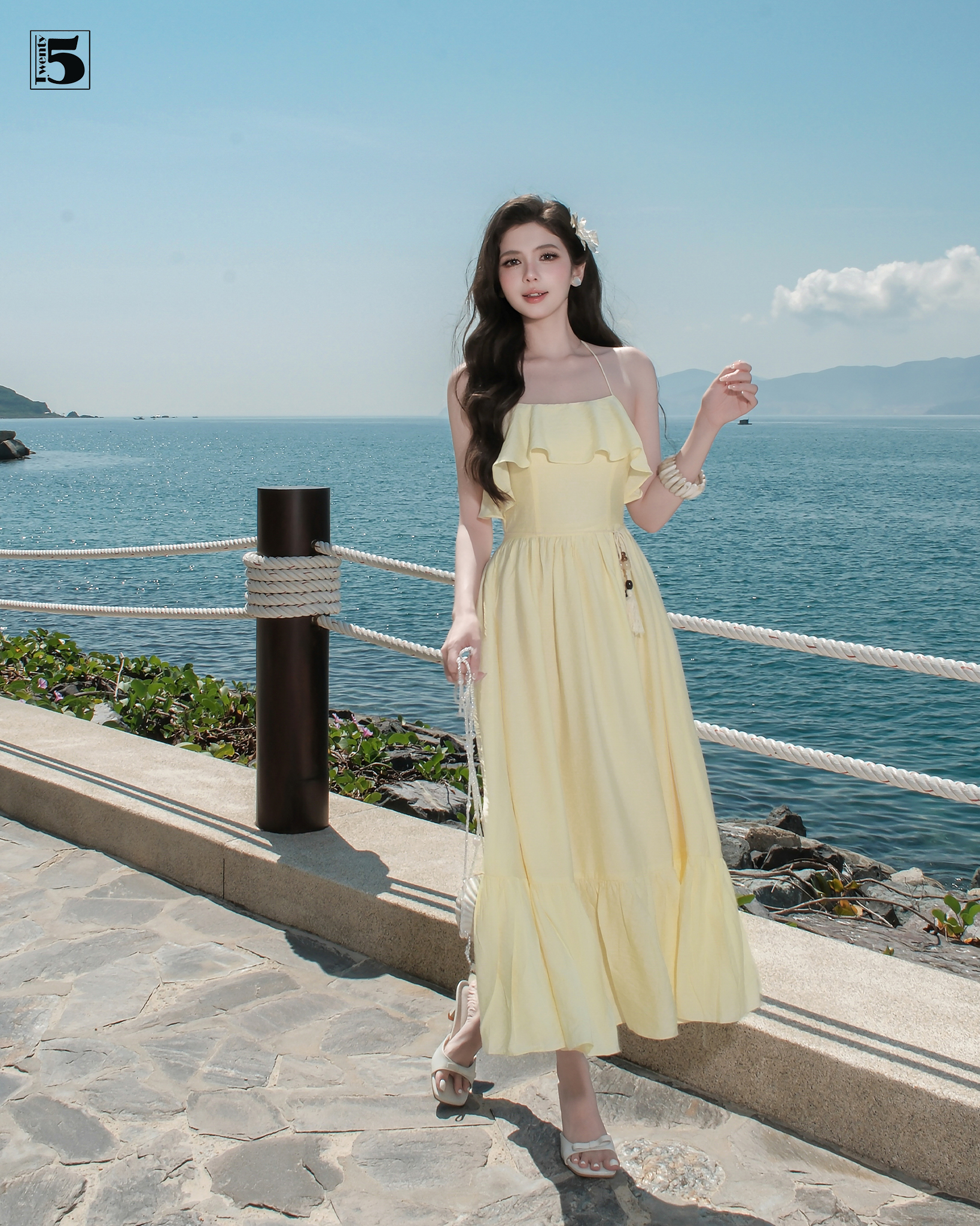 Đầm hai dây DL102-599 nhẹ nhàng, bay bổng phù hợp đi biển, du lịch hay resort