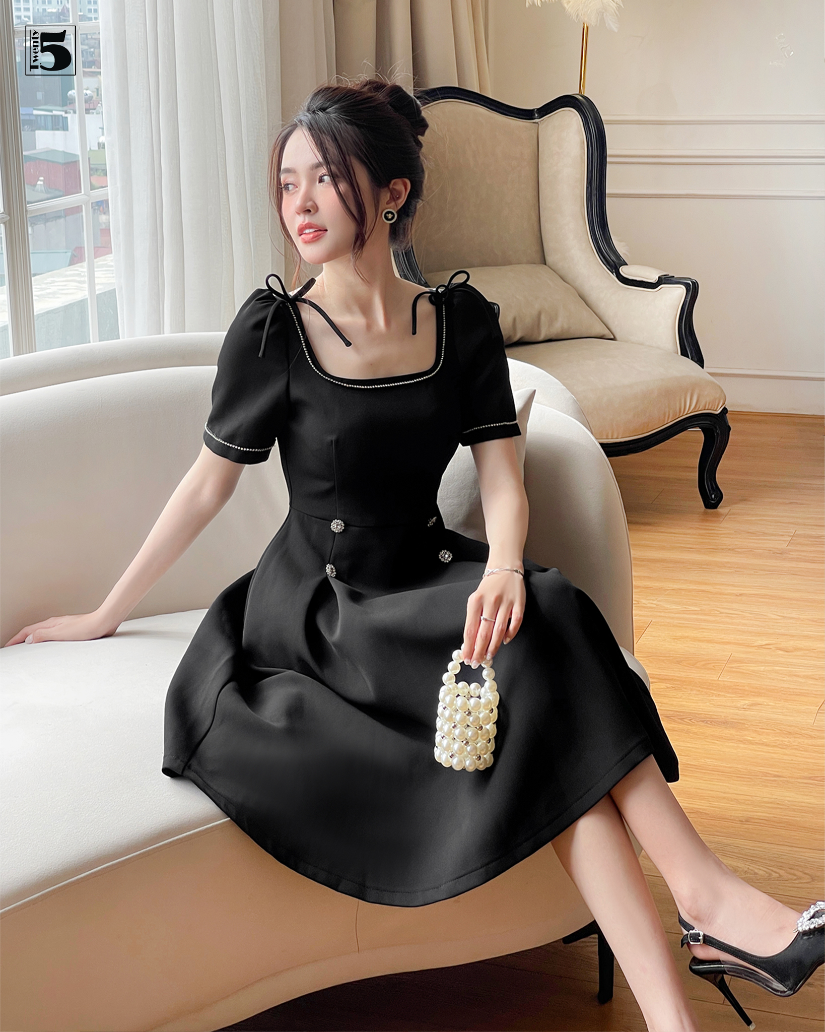 Đầm ngắn tay DH41-555