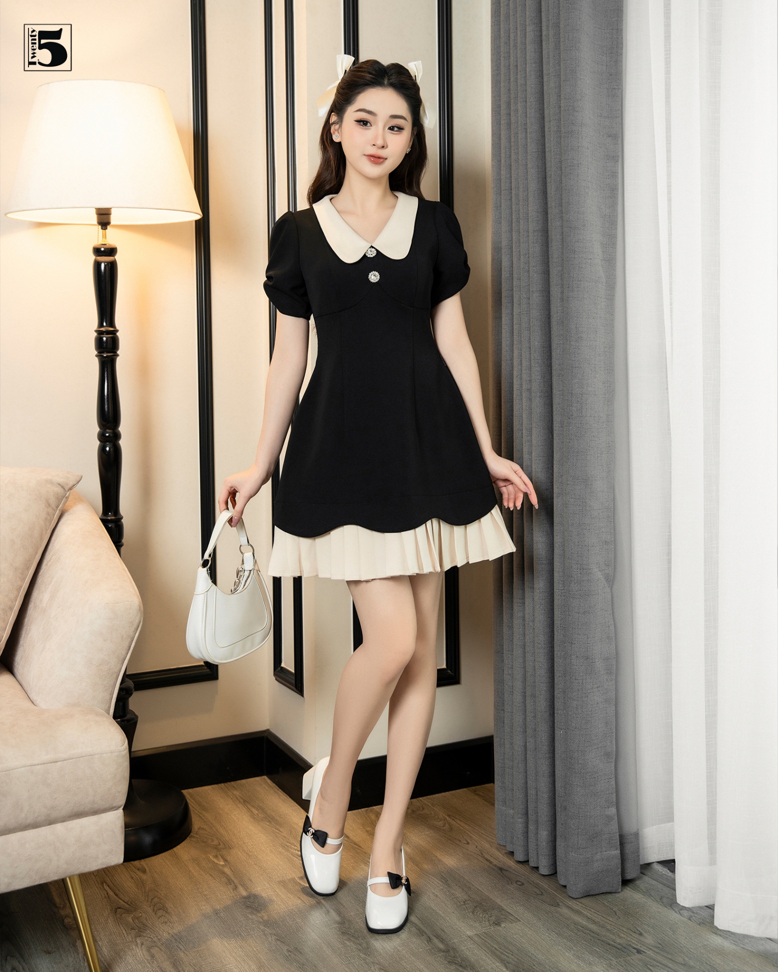 Đầm ngắn tay DL11-545-06