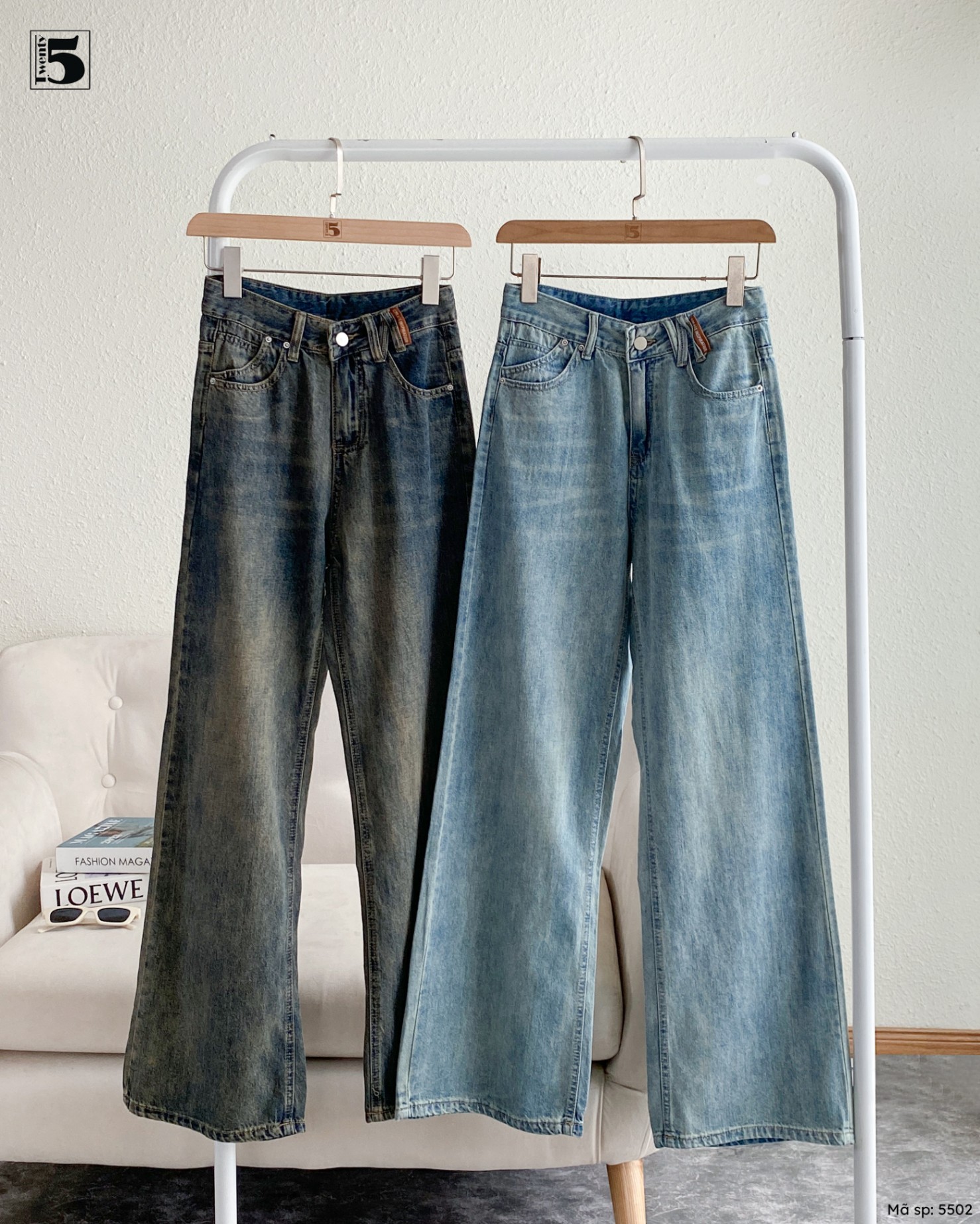 Quần jeans 5502 dáng suông siêu tôn dáng phong cách trẻ trung hiện đại.