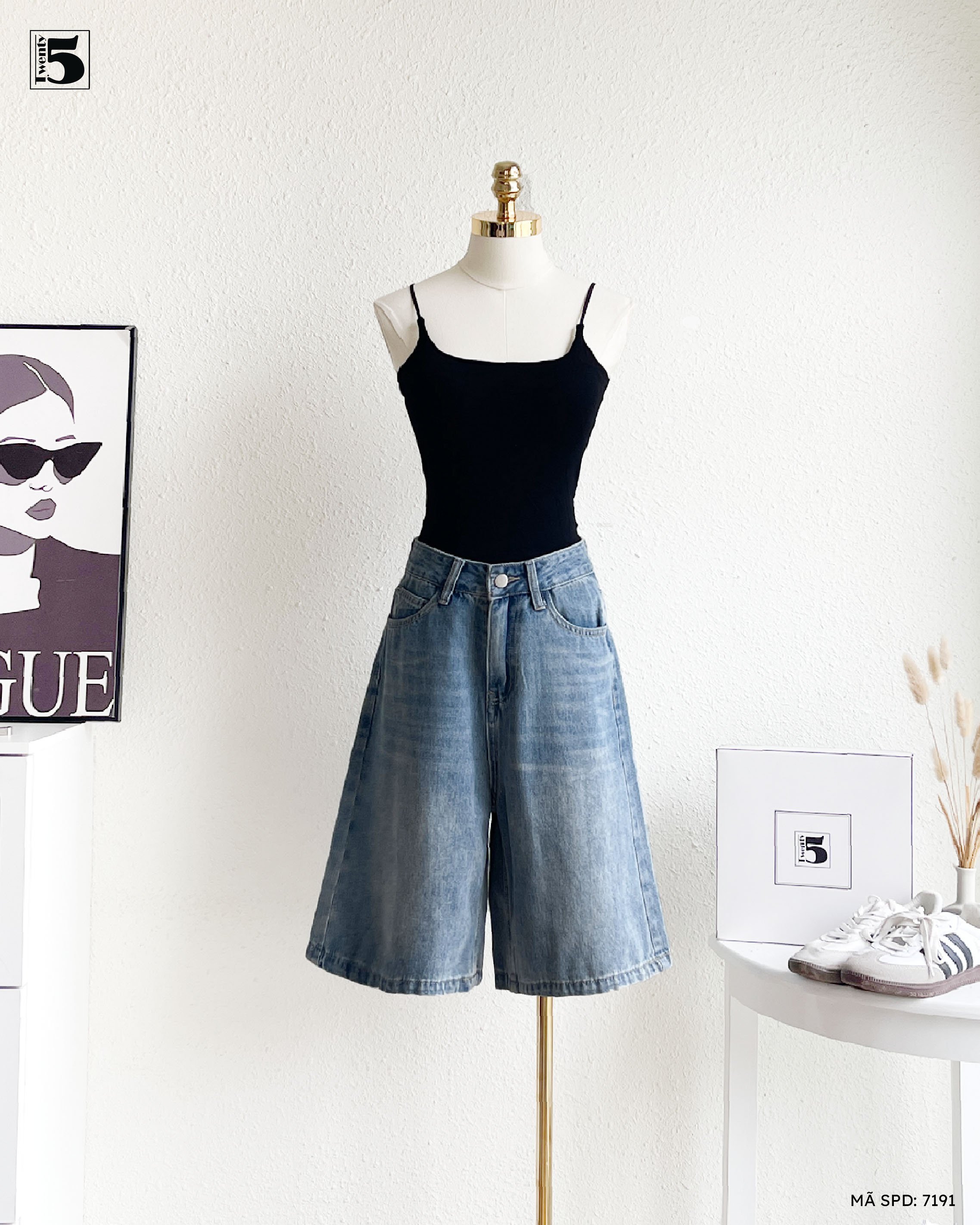 Quần short jeans 7191-369