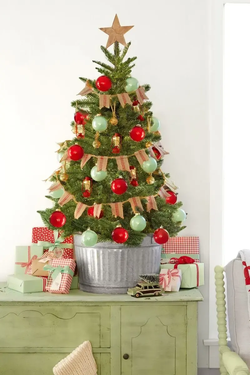 Tiểu cảnh trang trí Noel Cây thông Noel 0967669867